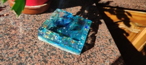 Resin Ashtray Mold For DIY Epoxy Crafts Crystal Home Decoration photo review