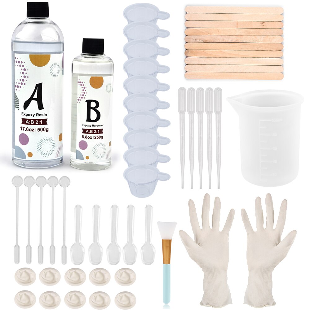 Silicone Measuring Cups for Epoxy Resin, DIY Crystal Dropper Kit