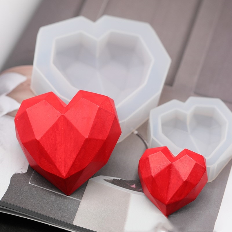 Details about   3D Silicone Heart Shape Fondant Mould Cake Chocolate BakingMold Modelling Decor