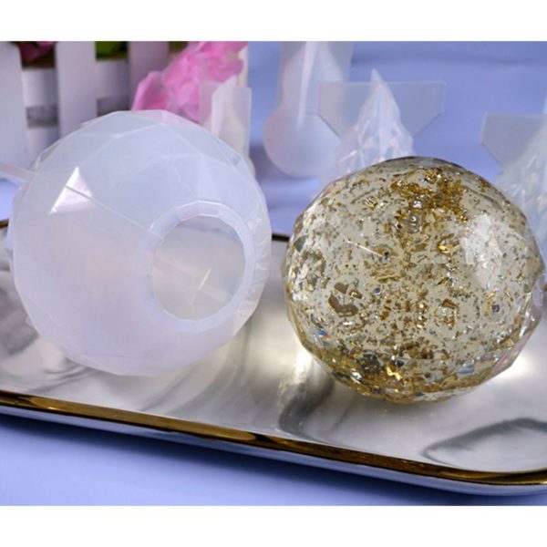 Planet Moon Sky Sphere Cosmic Ball Resin Pendant Mold Natural Moonscape  Silicone Epoxy Resin Molds Jewelry Making Tools
