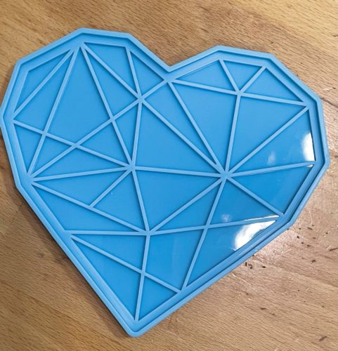 Large Diamond Heart Mold For Resin DIY Crafts Plaster Soap Aromatherapy Wax Making Tool photo review