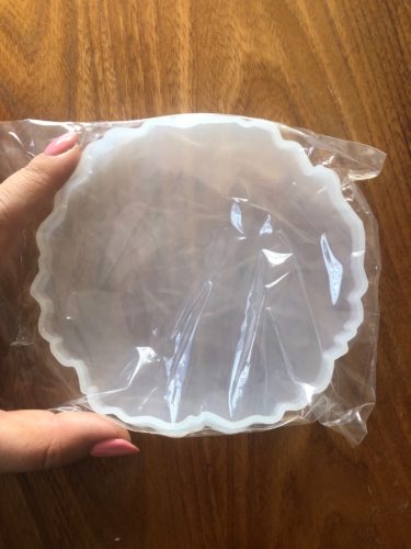 1Pcs Geode Coaster Mold For Making Faux Agate Slices, Coasters, Home Decoration photo review