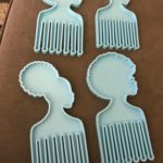 African Men Women Heads Shaped Silicone Comb Mold For DIY Crafts Casting Tool photo review