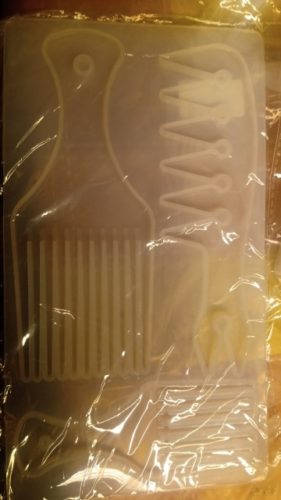 African Hair Comb Resin Mold DIY Hairdressing Styling Tools photo review