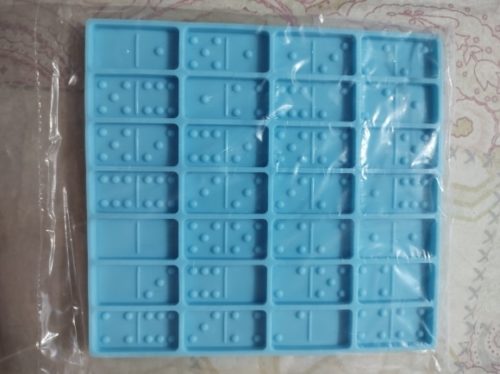 Domino Silicone Mold With 28 Cavities For Dominoe Games, Resin Jewelry photo review