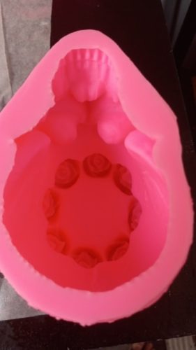 3D Skull Mould For Resin | Rose Candle holder DIY Plaster Mold Chocolate Candle Art Tool photo review