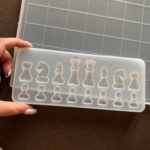 Chess Board Mold Kit | International Chess Pieces Checkers Checkerboard UV Crystal Epoxy Resin Mould For Diy Handmad Tool photo review