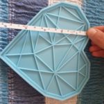 Large Diamond Heart Mold For Resin DIY Crafts Plaster Soap Aromatherapy Wax Making Tool photo review